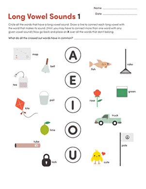 Long Vowel Sounds #1