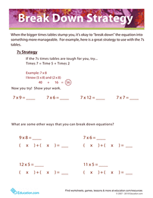 Multiplication Strategy