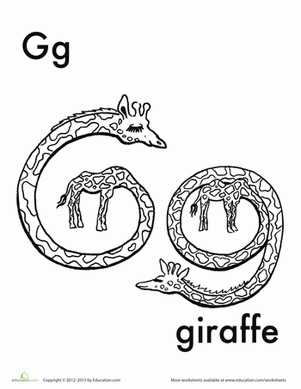 G for Giraffe