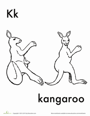 K for Kangaroo