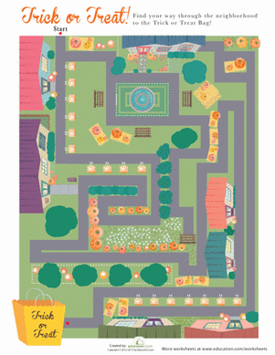 Trick-or-Treat Maze