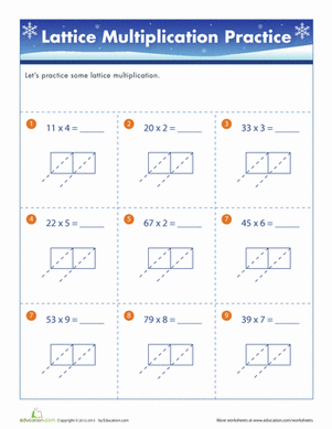 Winter Lattice Multiplication