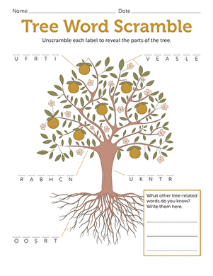 Tree Word Scramble
