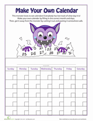 Make Your Own Calendar