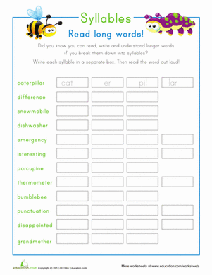 Reading Big Words