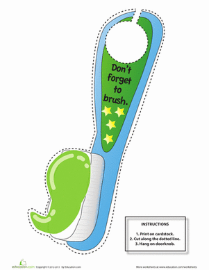 Toothbrush Door Hanger