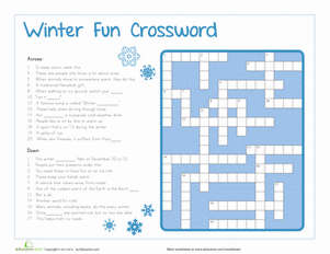 Winter Crossword Puzzle