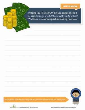 Money Writing Prompt