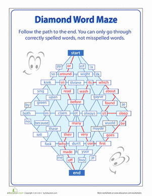 Diamond Word Maze