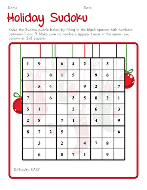 Holiday Sudoku