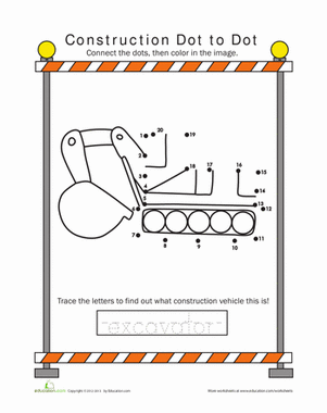 Excavator Dot-to-Dot