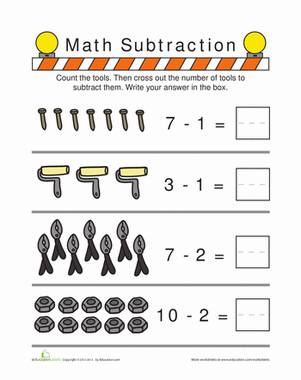 Construction Zone Subtraction 6