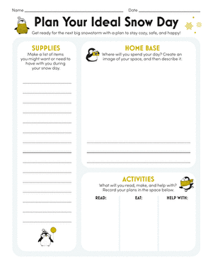 Plan Your Ideal Snow Day