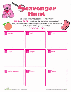 Home Scavenger Hunt