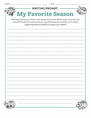 Writing Prompt: My Favorite Season