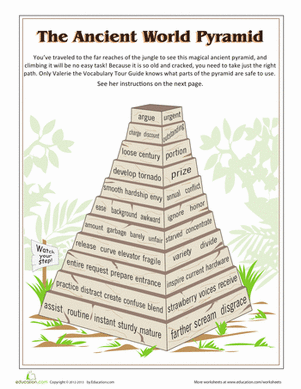 Ancient Pyramid Vocabulary Game