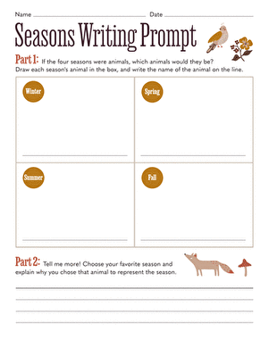 Seasons Writing Prompt
