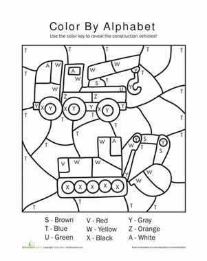 Alphabet Color by Number