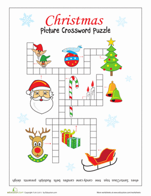 Christmas Picture Crossword