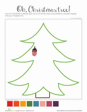 Fingerprint Christmas Tree