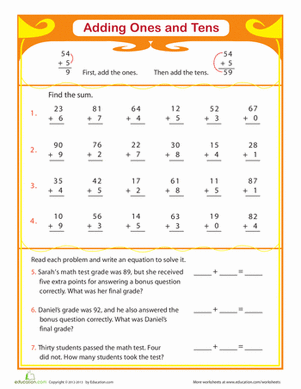 Review Addition: Adding Ones and Tens