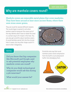 Why are Manhole Covers Round?