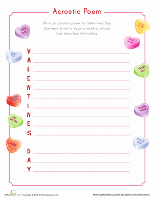 Valentine Acrostic Poem 
