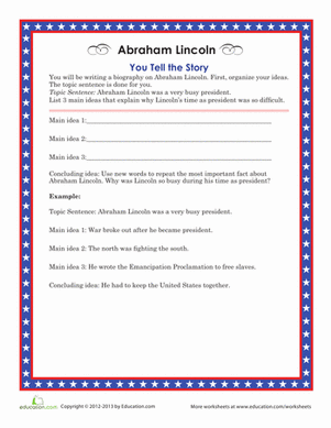 Abraham Lincoln: You Tell the Story