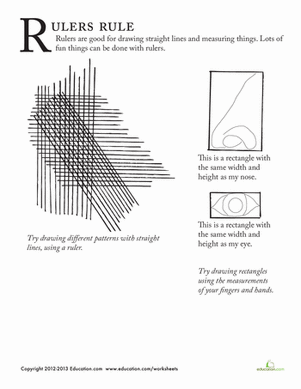 用尺子画