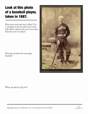 Photo History: Baseball Player