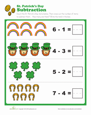 St. Paddy's Subtraction