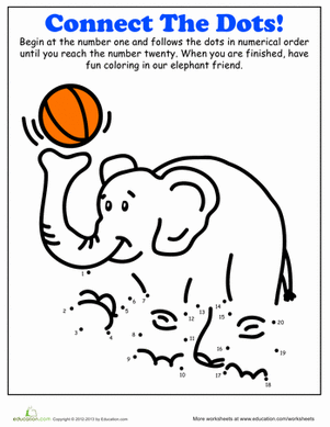 Connect the Dots: Elephant at the Circus