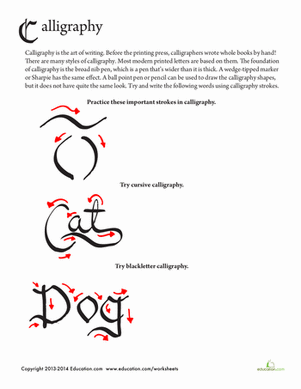 Calligraphy Writing