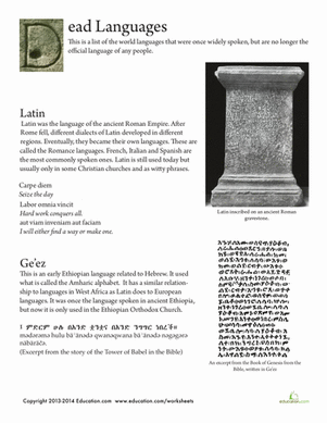 Dead Languages