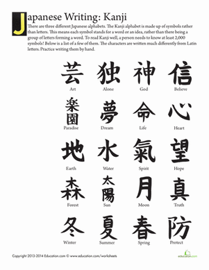 Japanese: Kanji