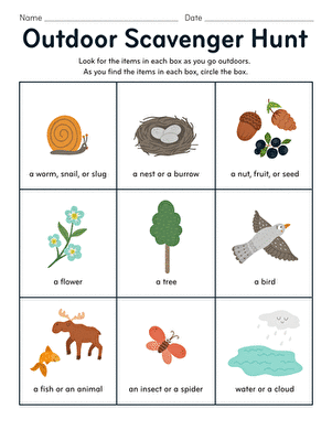 Outdoor Scavenger Hunt
