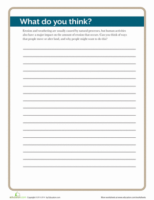 Landform Writing Activity