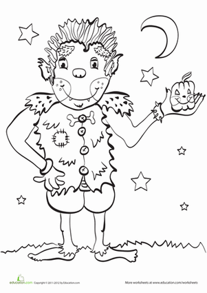 Color a Werewolf