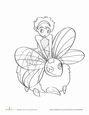 Color the Faerie Buzzing By