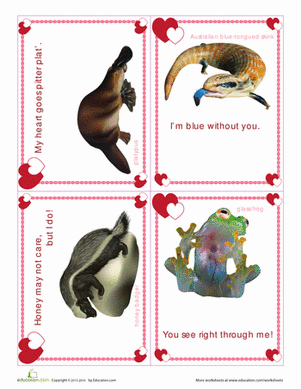Weird Animals Valentines