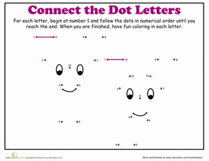Dot-to-Dot Alphabet: Y
