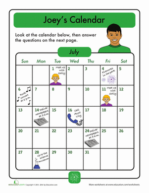 Calendar Challenge: Joey