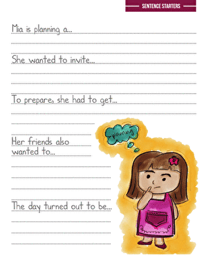 Sentence Writing Prompts large image
