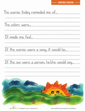 Descriptive Writing Prompts