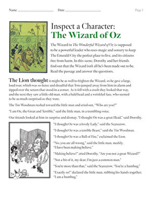 The Wizard in The Wizard of Oz