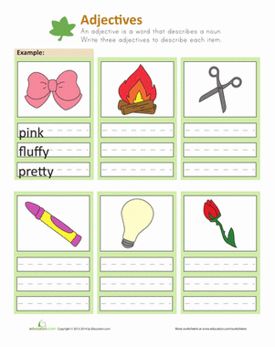 Using Adjectives