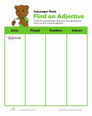 Identifying Adjectives