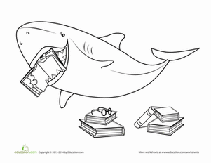 Shark Coloring Page