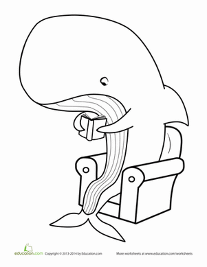 Whale Coloring Page