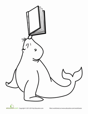 Seal with a Book